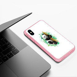 Чехол iPhone XS Max матовый Панда, цвет: 3D-баблгам — фото 2