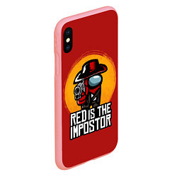 Чехол iPhone XS Max матовый Red Is The Impostor, цвет: 3D-баблгам — фото 2