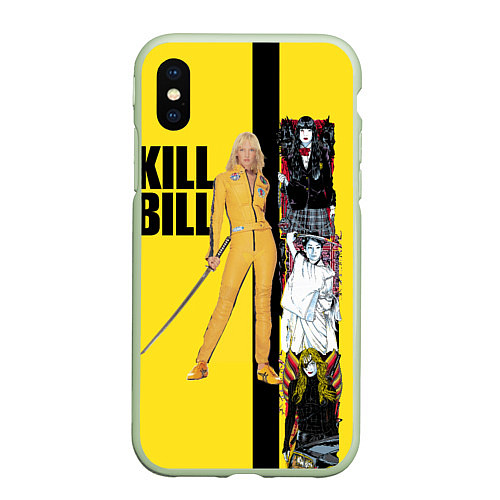 Чехол iPhone XS Max матовый Убить Билла / 3D-Салатовый – фото 1