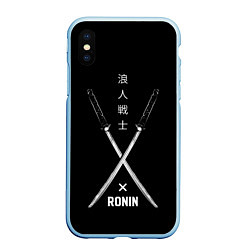 Чехол iPhone XS Max матовый Ronin, цвет: 3D-голубой