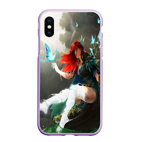 Чехол iPhone XS Max матовый Windranger Dota / 3D-Сиреневый – фото 1