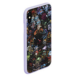 Чехол iPhone XS Max матовый Heros Dota 2, цвет: 3D-светло-сиреневый — фото 2