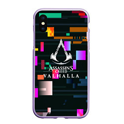 Чехол iPhone XS Max матовый ASSASINS VALHALLA ВАЛХАЛЛА, цвет: 3D-светло-сиреневый