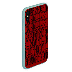 Чехол iPhone XS Max матовый Runic, цвет: 3D-мятный — фото 2