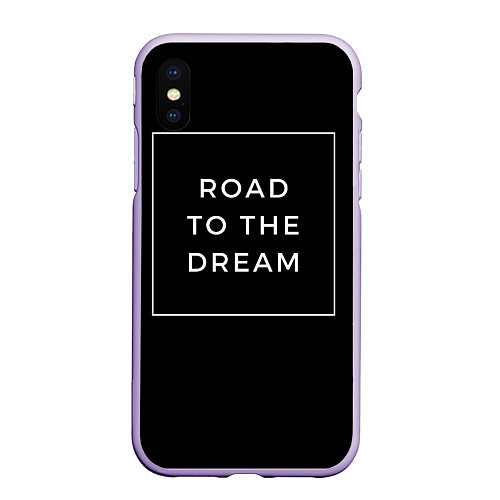 Чехол iPhone XS Max матовый Road to the dream / 3D-Светло-сиреневый – фото 1