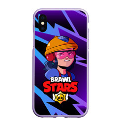 Чехол iPhone XS Max матовый Джеки Brawl Stars Jacky