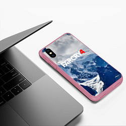 Чехол iPhone XS Max матовый FARCRY 4 S, цвет: 3D-малиновый — фото 2