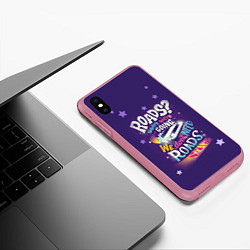Чехол iPhone XS Max матовый Back to the Future, цвет: 3D-малиновый — фото 2
