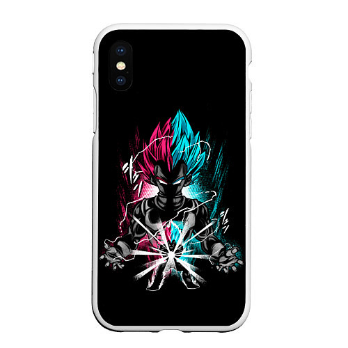 Чехол iPhone XS Max матовый DRAGON BALL / 3D-Белый – фото 1