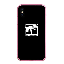 Чехол iPhone XS Max матовый Вархамер, цвет: 3D-розовый
