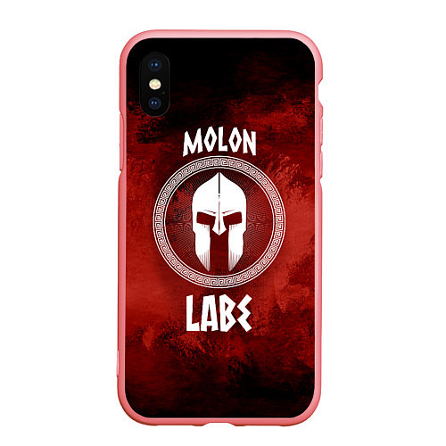 Чехол iPhone XS Max матовый Molon Labe / 3D-Баблгам – фото 1