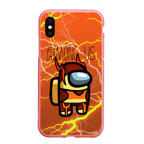 Чехол iPhone XS Max матовый Among Us Lightning Z / 3D-Баблгам – фото 1