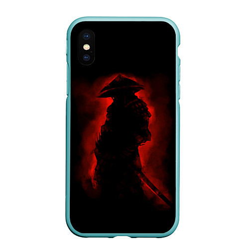 Чехол iPhone XS Max матовый Samurai / 3D-Мятный – фото 1