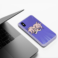 Чехол iPhone XS Max матовый Джунко Эношима, цвет: 3D-светло-сиреневый — фото 2