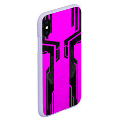 Чехол iPhone XS Max матовый CYBERPUNK FASHION, цвет: 3D-светло-сиреневый — фото 2