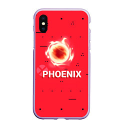 Чехол iPhone XS Max матовый Phoenix