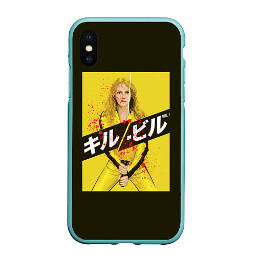 Чехол iPhone XS Max матовый Убить Билла / 3D-Мятный – фото 1