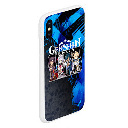Чехол iPhone XS Max матовый Genshin Impact, цвет: 3D-белый — фото 2