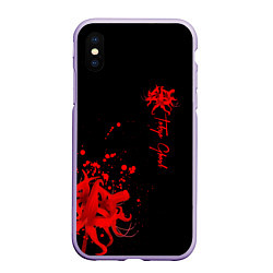 Чехол iPhone XS Max матовый Tokyo Ghoul, цвет: 3D-светло-сиреневый