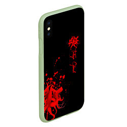 Чехол iPhone XS Max матовый Tokyo Ghoul, цвет: 3D-салатовый — фото 2