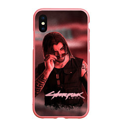 Чехол iPhone XS Max матовый Johnny Silverhand Cyberpunk