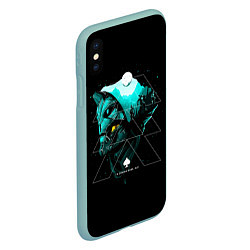 Чехол iPhone XS Max матовый DESTINY, цвет: 3D-мятный — фото 2