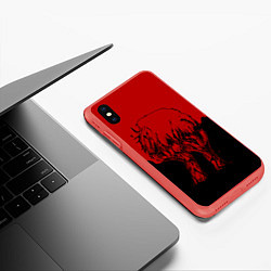 Чехол iPhone XS Max матовый I am a Ghoul, цвет: 3D-красный — фото 2