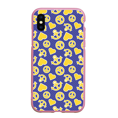 Чехол iPhone XS Max матовый JoJo no Kimyou na Bouken / 3D-Розовый – фото 1