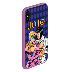 Чехол iPhone XS Max матовый JOJO, цвет: 3D-фиолетовый — фото 2