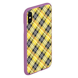 Чехол iPhone XS Max матовый Ultimate Tartan, цвет: 3D-фиолетовый — фото 2