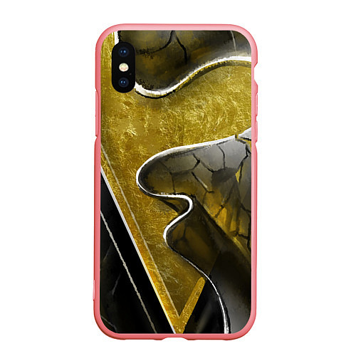 Чехол iPhone XS Max матовый Золотой треугольник / 3D-Баблгам – фото 1