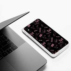 Чехол iPhone XS Max матовый BLACKPINK, цвет: 3D-белый — фото 2