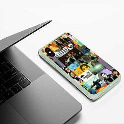 Чехол iPhone XS Max матовый АКАДЕМИЯ АМБРЕЛЛА, цвет: 3D-салатовый — фото 2