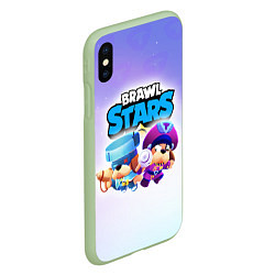 Чехол iPhone XS Max матовый Генерал Гавс - Brawl Stars, цвет: 3D-салатовый — фото 2