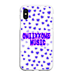 Чехол iPhone XS Max матовый OniixxOneMusic1, цвет: 3D-белый