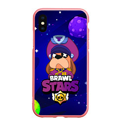 Чехол iPhone XS Max матовый Brawl Stars - Генерал Гавс