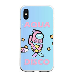 Чехол iPhone XS Max матовый Aqua Among As