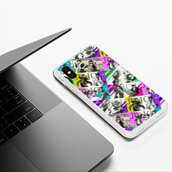 Чехол iPhone XS Max матовый JoJo’s Bizarre Adventure, цвет: 3D-белый — фото 2