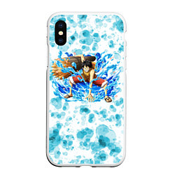 Чехол iPhone XS Max матовый One piece, цвет: 3D-белый