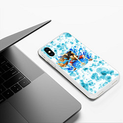 Чехол iPhone XS Max матовый One piece, цвет: 3D-белый — фото 2