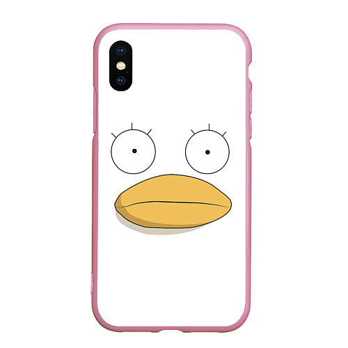 Чехол iPhone XS Max матовый Gintama Гинтама / 3D-Розовый – фото 1