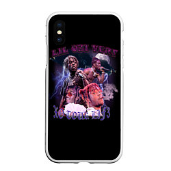 Чехол iPhone XS Max матовый LIL UZI VERT XO TOUR LIF3, цвет: 3D-белый