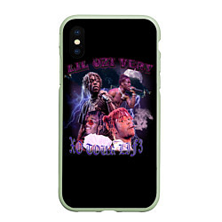 Чехол iPhone XS Max матовый LIL UZI VERT XO TOUR LIF3, цвет: 3D-салатовый