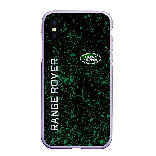 Чехол iPhone XS Max матовый LAND ROVER / 3D-Светло-сиреневый – фото 1