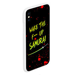 Чехол iPhone XS Max матовый WAKE THE F*** UP SAMURAI, цвет: 3D-белый — фото 2