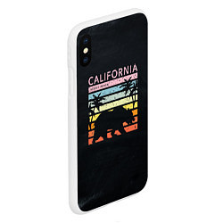 Чехол iPhone XS Max матовый California venice beach, цвет: 3D-белый — фото 2