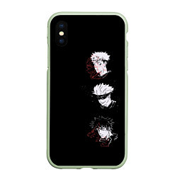 Чехол iPhone XS Max матовый Jujutsu Kaisen, цвет: 3D-салатовый