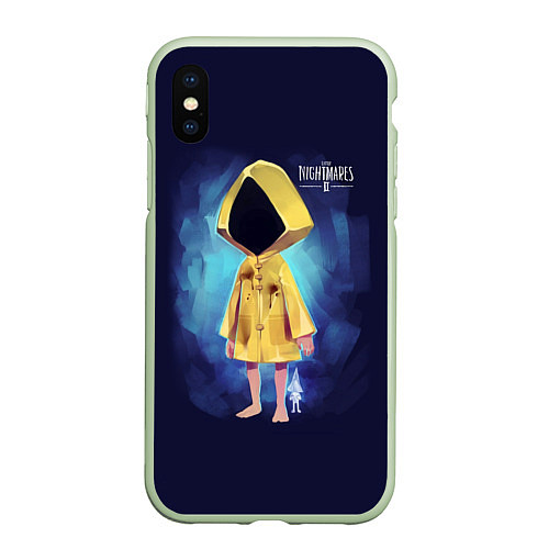 Чехол iPhone XS Max матовый Шестая из little Nightmares / 3D-Салатовый – фото 1