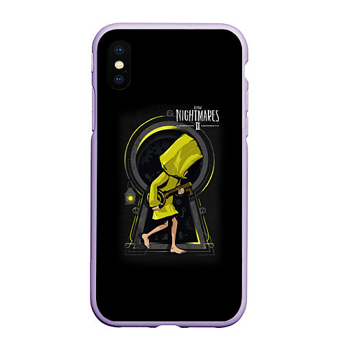 Чехол iPhone XS Max матовый Little Nightmares 2 замок / 3D-Светло-сиреневый – фото 1