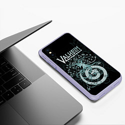 Чехол iPhone XS Max матовый Valheim, цвет: 3D-светло-сиреневый — фото 2